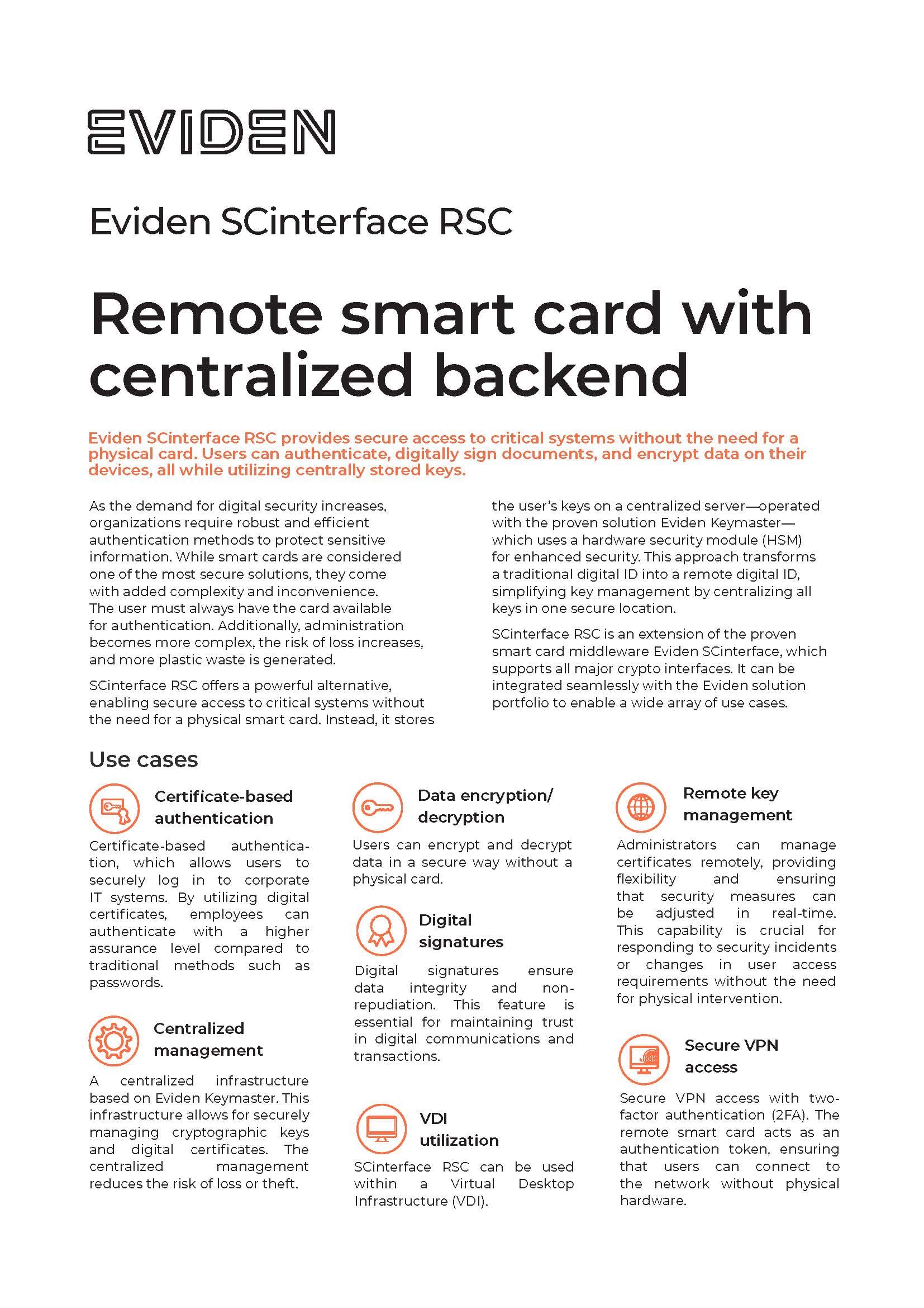 Eviden SCinterface RSC - factsheet