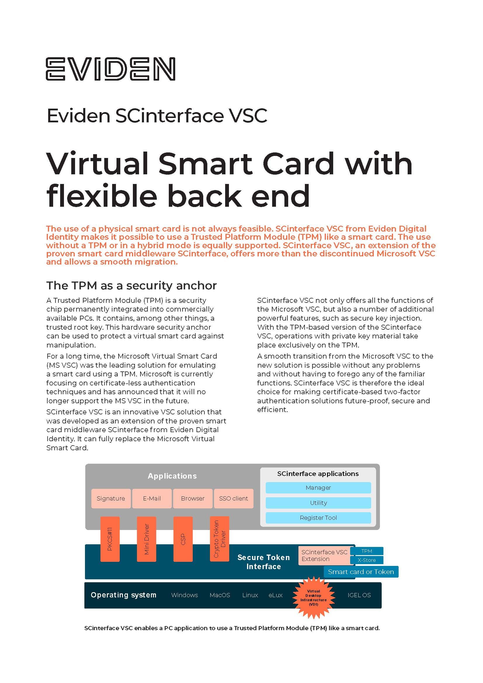 Eviden SCinterface VSC - factsheet