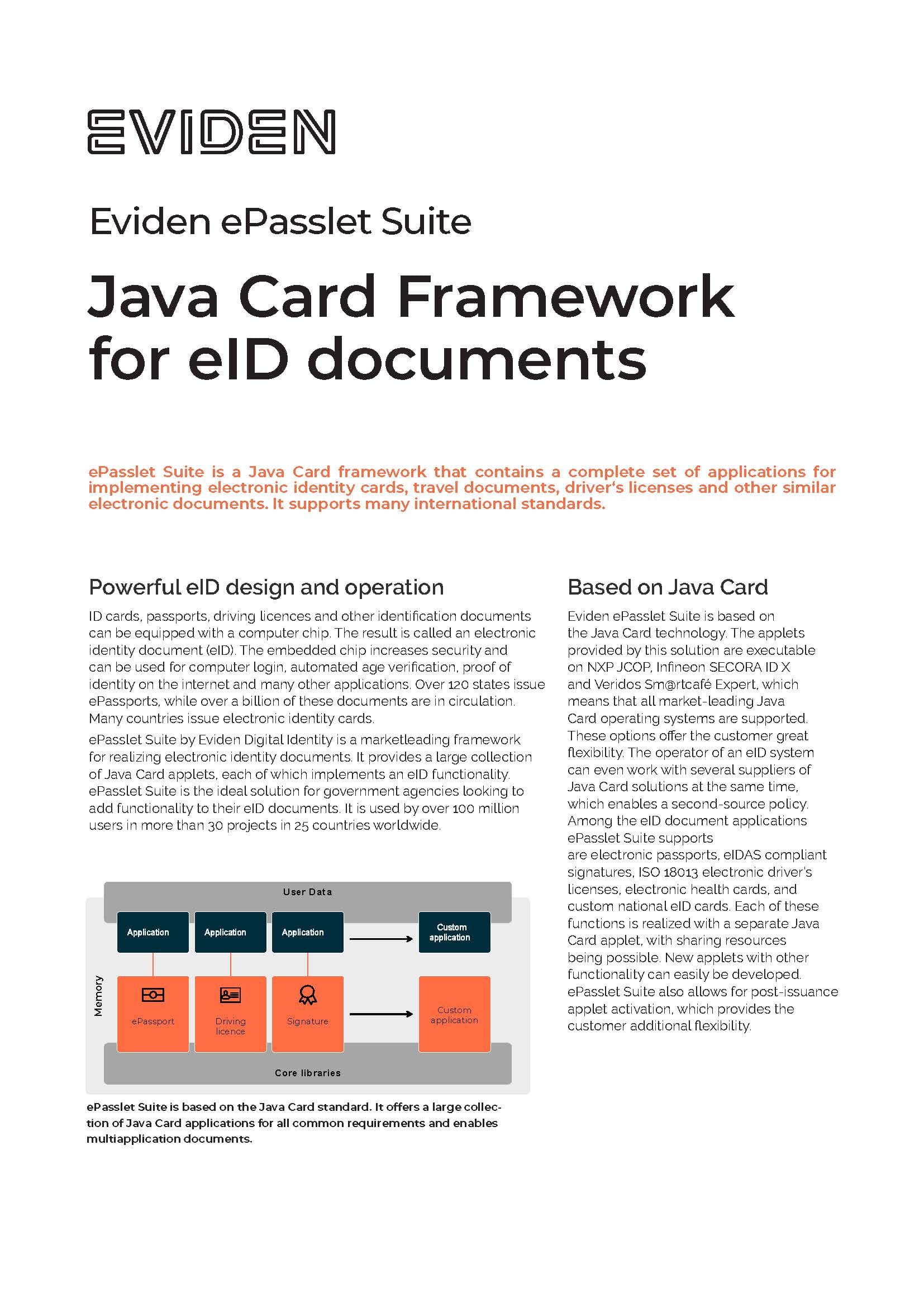 Eviden ePasslet - factsheet