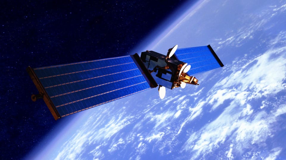 Satellite in the orbit