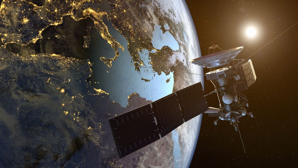 Satellite in the orbit