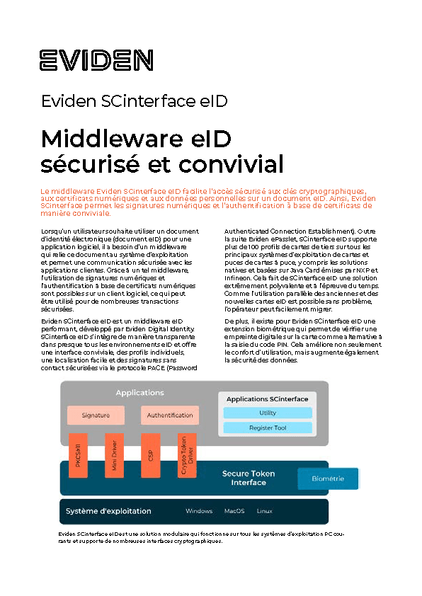 Eviden SCinterface eID factsheet