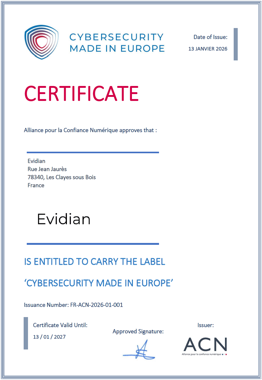 Eviden IAM Label Cybersecurity Made in Europe