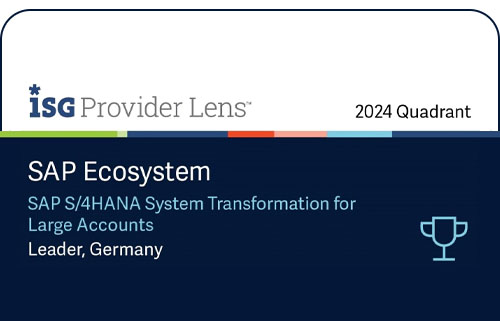 ISG Provider Lens™ SAP Ecosystem Report 2024: Eviden awarded quadruple recognition for expertise in SAP Cloud Transformation in Germany.