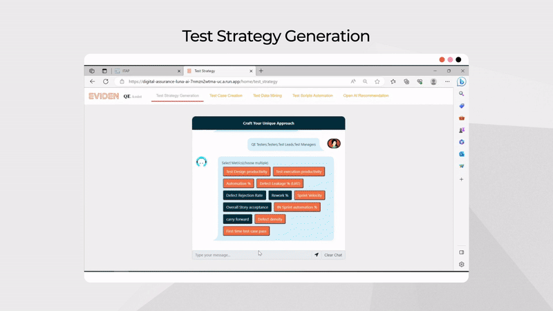 QE Assist tool demo image